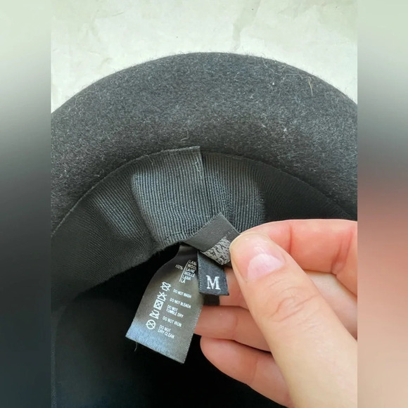$ 195 La Perla Black Label Black Women Bowler Hat  Felt 100% Lana Wool Size M main image 5